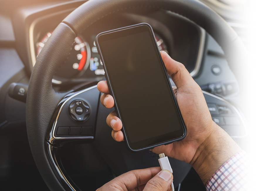 Woman using mobile phone