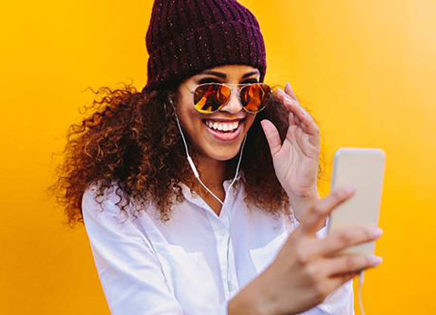 Two Girls Enjoying Cellphone Accessories